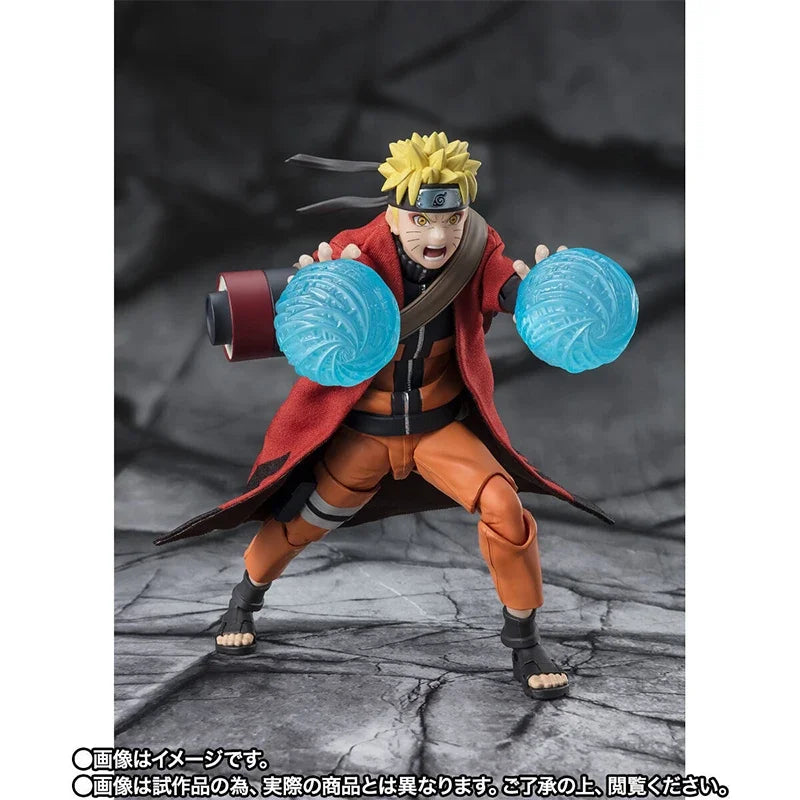Bandai In Stock Original box S.H.Figuarts SHF NARUTO UZUMAKI SAGE MODE action anime model kit finished toy gifts for kids