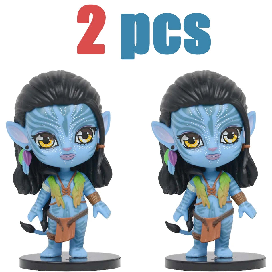 Avatar 2 Neytiri & Jake Sully PVC Figure Model Small Statues Collectibles Desktop Decorations Doll Models Decorations Gifts