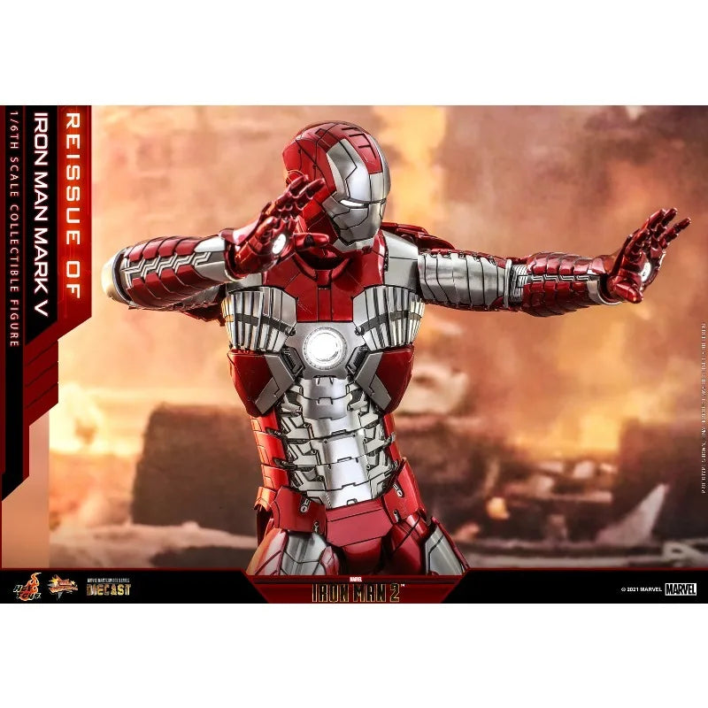 New Original Hot Toys Marvel IRON MAN MARK 5 MMS400 Action Figures Toys Gifts Collection