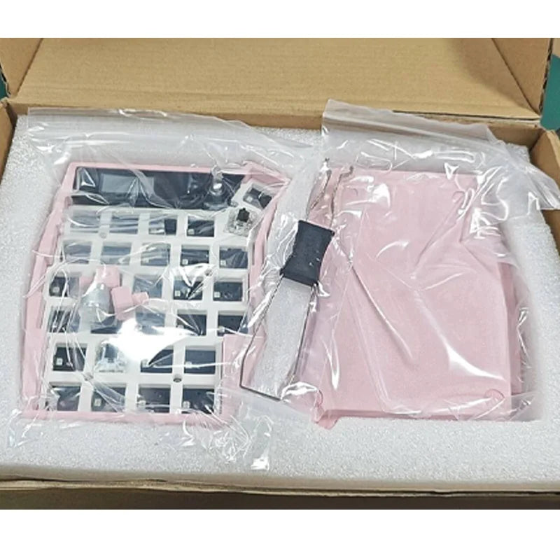 Sofle Split Keyboard Kit Dual Mode Wired Bluetooth Wireless Split Keyboard Kit Customized 58 Keys Hot Swap with Screen Knobs ZMK