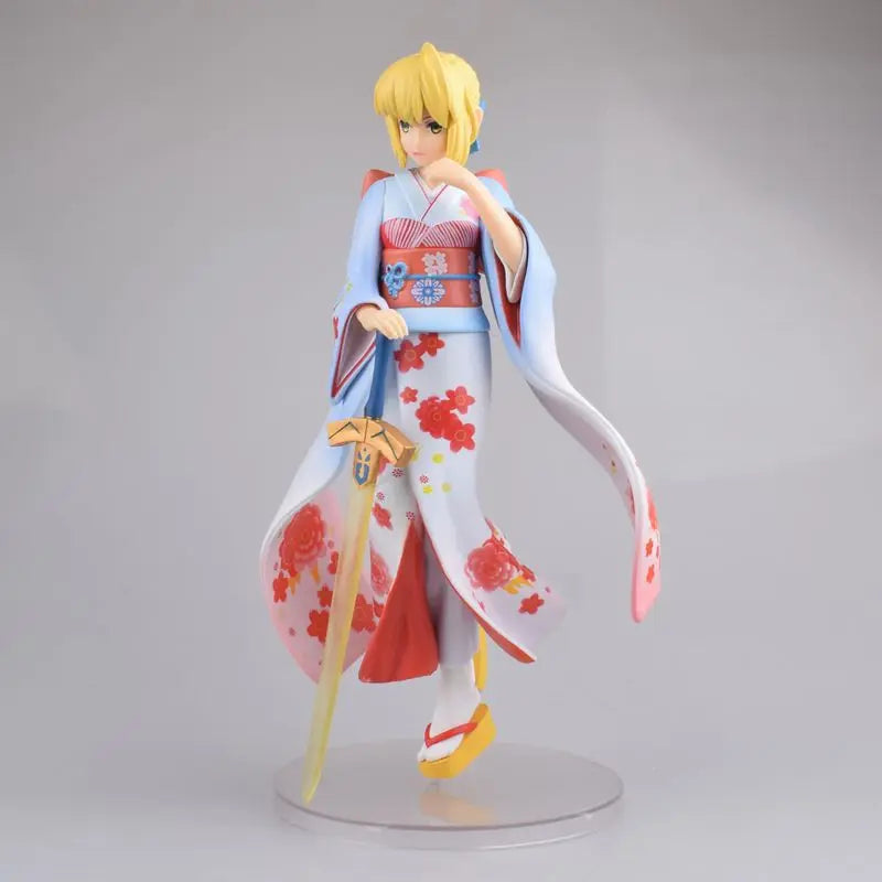 25 см Fate/stay night Saber Boxed Retail Figure Action Model Cartoon Doll Ornament Collection Toys Gifts