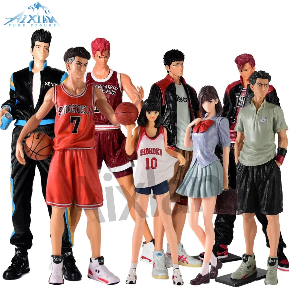 31CM Anime Figure Sakuragi Hanamichi Kaede Rukawa Haruko Akagi PVC Action Figure Collectible Model Toys Kid Gifts