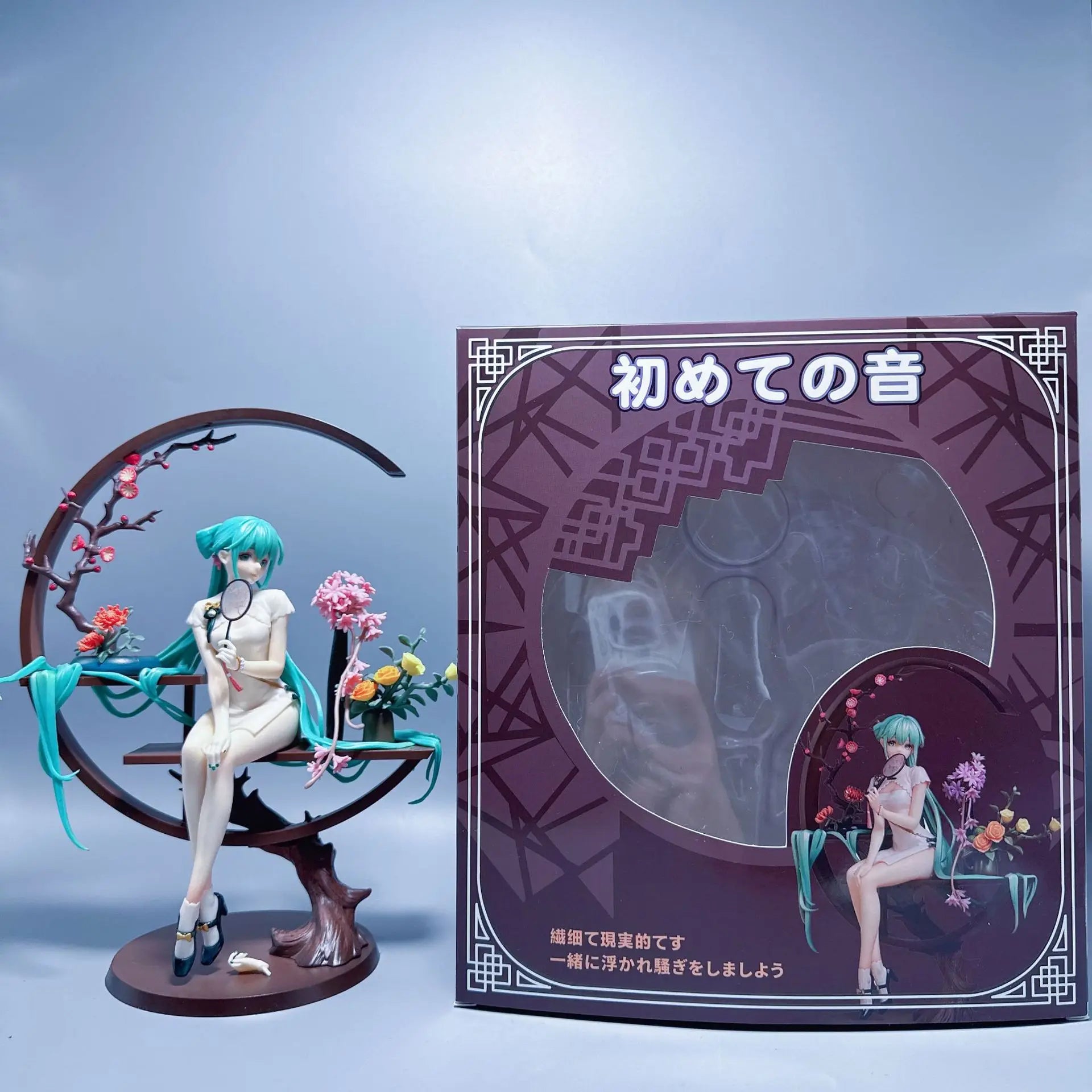 HATSUNE MIKU Anime Figure Cheongsam Miku Ancient Customs Statue Pvc Figurine Collectible Model Toys Birthday Gift