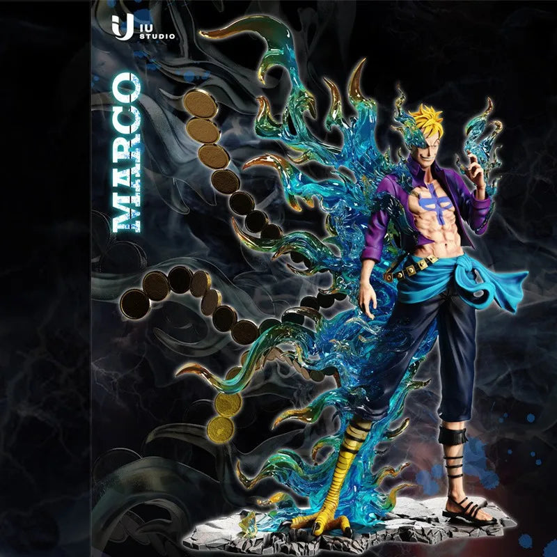33CM One Piece Figur Marco PVC Zimmer Dekoratives Geschenk Modell Anime Peripherie Charakter Sammlung Geburtstagsgeschenk Kinderspielzeug