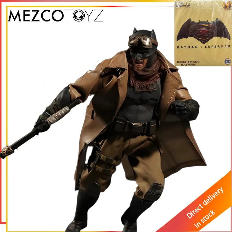 MEZCO TOYZ Original COLLECTIVE Batman Sovereign Knight Ascending Knigh Collectible Action Joint Mobility Figure Model Toys