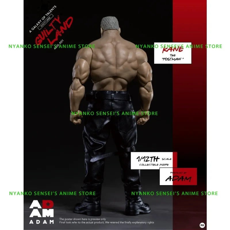 In Stock ADAM GUILTY LAND KANE Postman 1/12 Scale Sin City Fabric Outfit Soldier Action Figure Anime Model Toy Gift Collectible