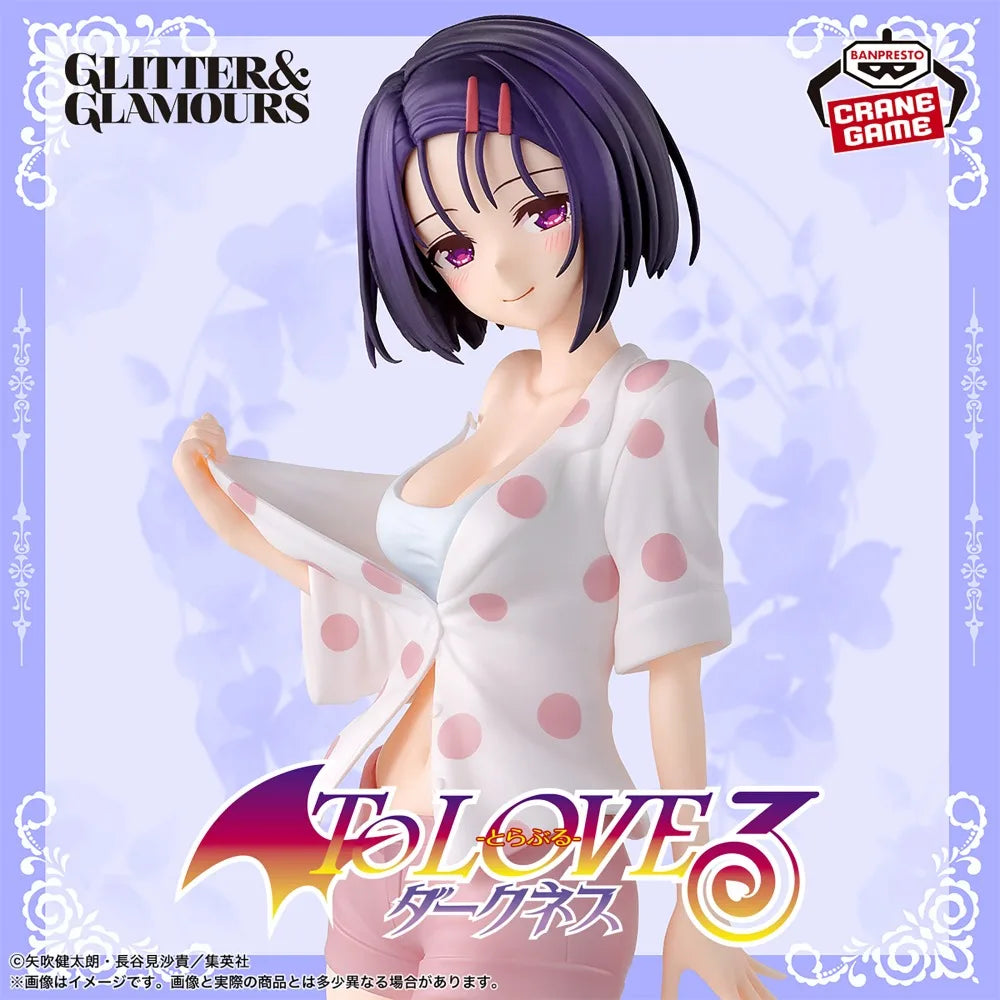 In Stock Bandai Original Genuine Banpresto Anime To Love-Ru Darkness Glitter&Glamours Haruna Sairenji 23cm Model Toy Figure Gift