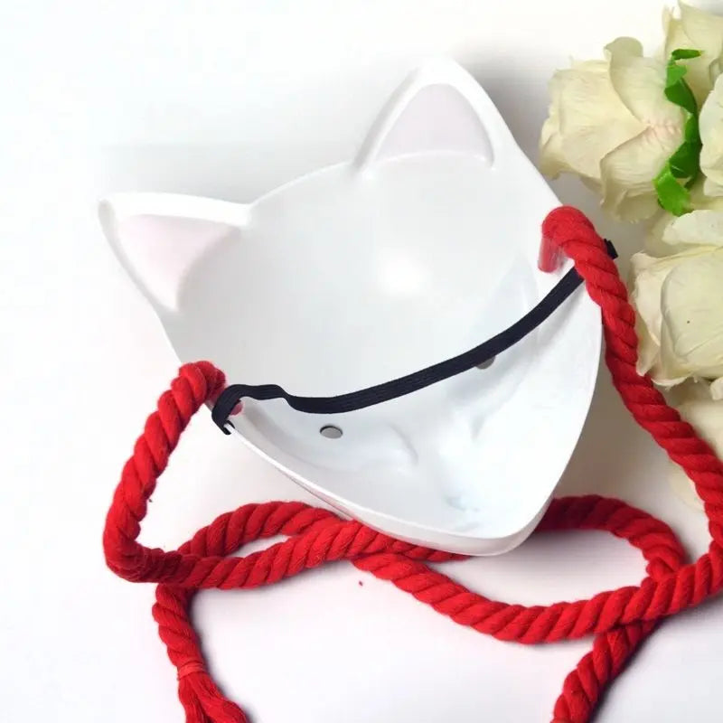 Убиец на демони Танджиро Камадо и Сабито Косплей Маска Половината Лисица Модел Подпорка за Аниме Конвенция Хелоуин Аксесоар Подарък