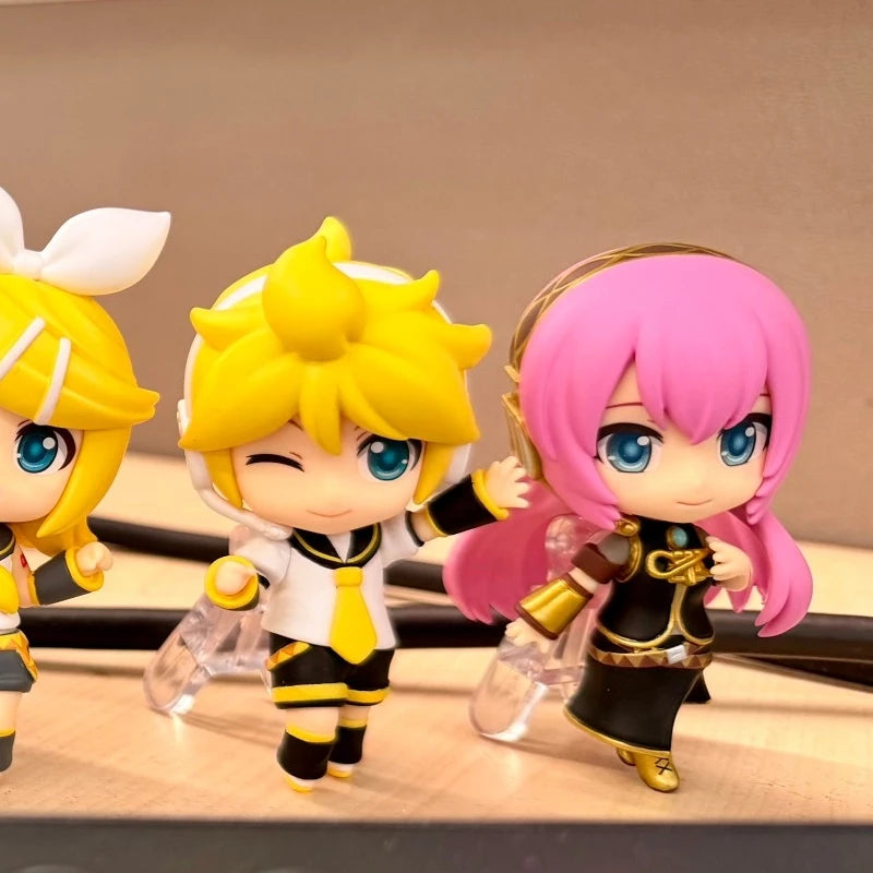 Original Spot GSC Nendoroid Hatsune Miku Kaito Megurine Luka Kagamine Rin Len Meiko Anime Clay Figure Collectible Model Toys
