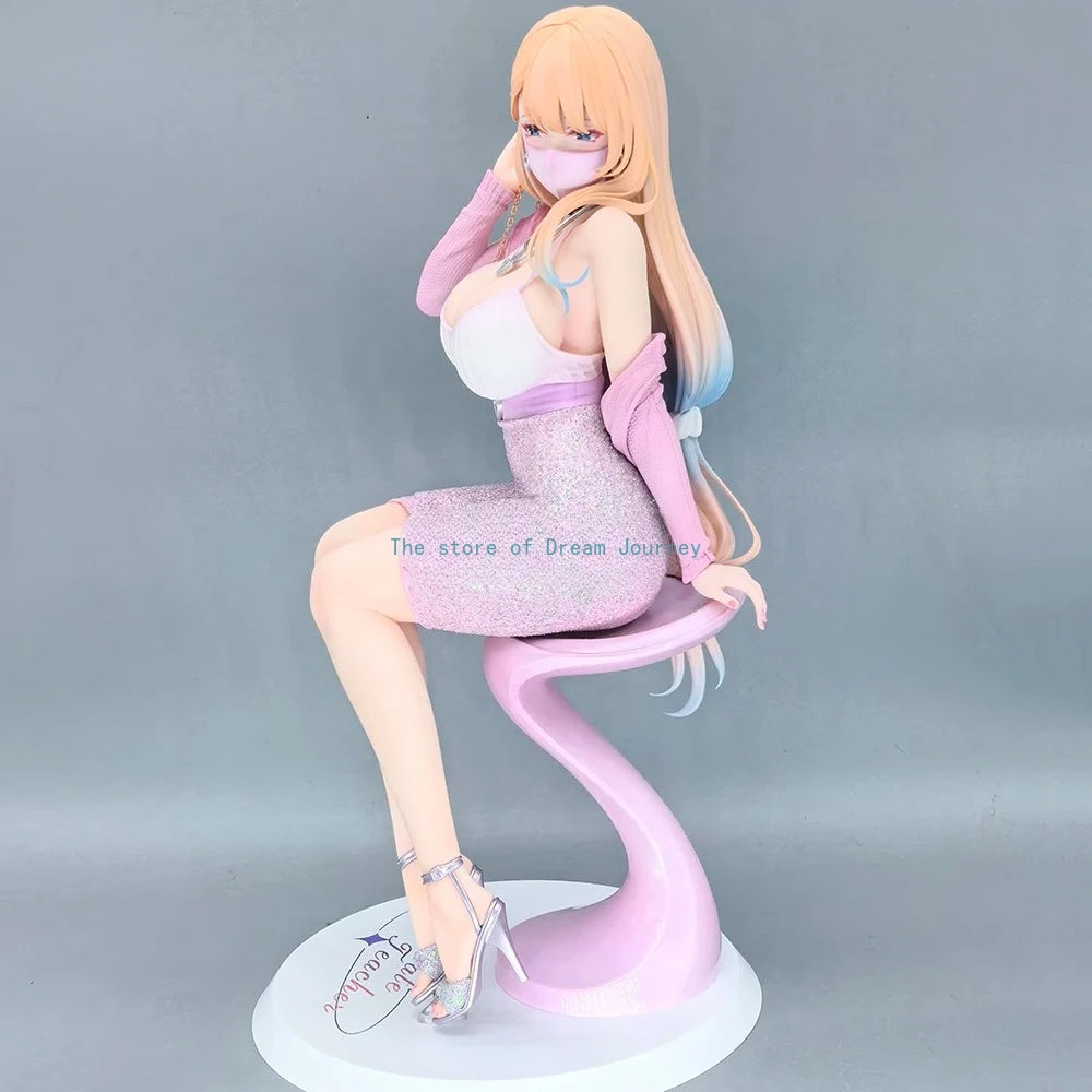 23cm Original Fuyyama Asako 1/6 Bear Panda Girl Toy Japanese Anime Character PVC Action Figure Toy Gift Collection