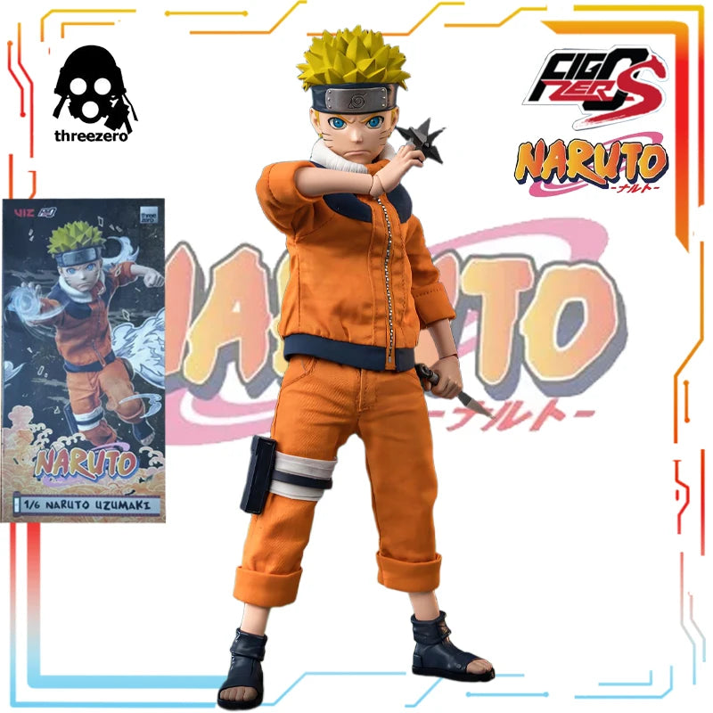 Threezero 1/6 Finished Movable Exquisite Doll FigZero Series Naruto Anime Action Kakashi Hatake Toys Model Festival Gift for Boy