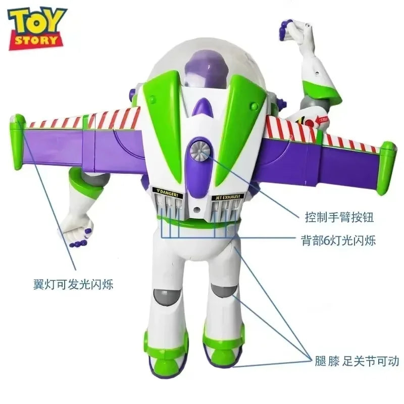 New Genuine 33cm Disney Toy Story Buzz Lightyear Spacecraft Sound Model Doll Desktop Collection Action Figure Model Toys