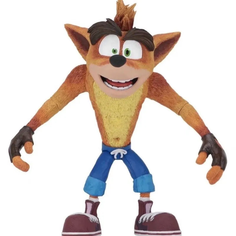 NECA Game Crash Bandicoot Figure Sane Trilogy Peripherals First 4 Gamepad Phone Controller Holder Room Decoration Toys Gift