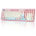 YUNZII AL98 Black Aluminum Mechanical Gaming Keyboard, QMK/VIA Wireless Custom RGB Keyboard, BT/2.4G/USB Gasket Win/Mac Keyboard