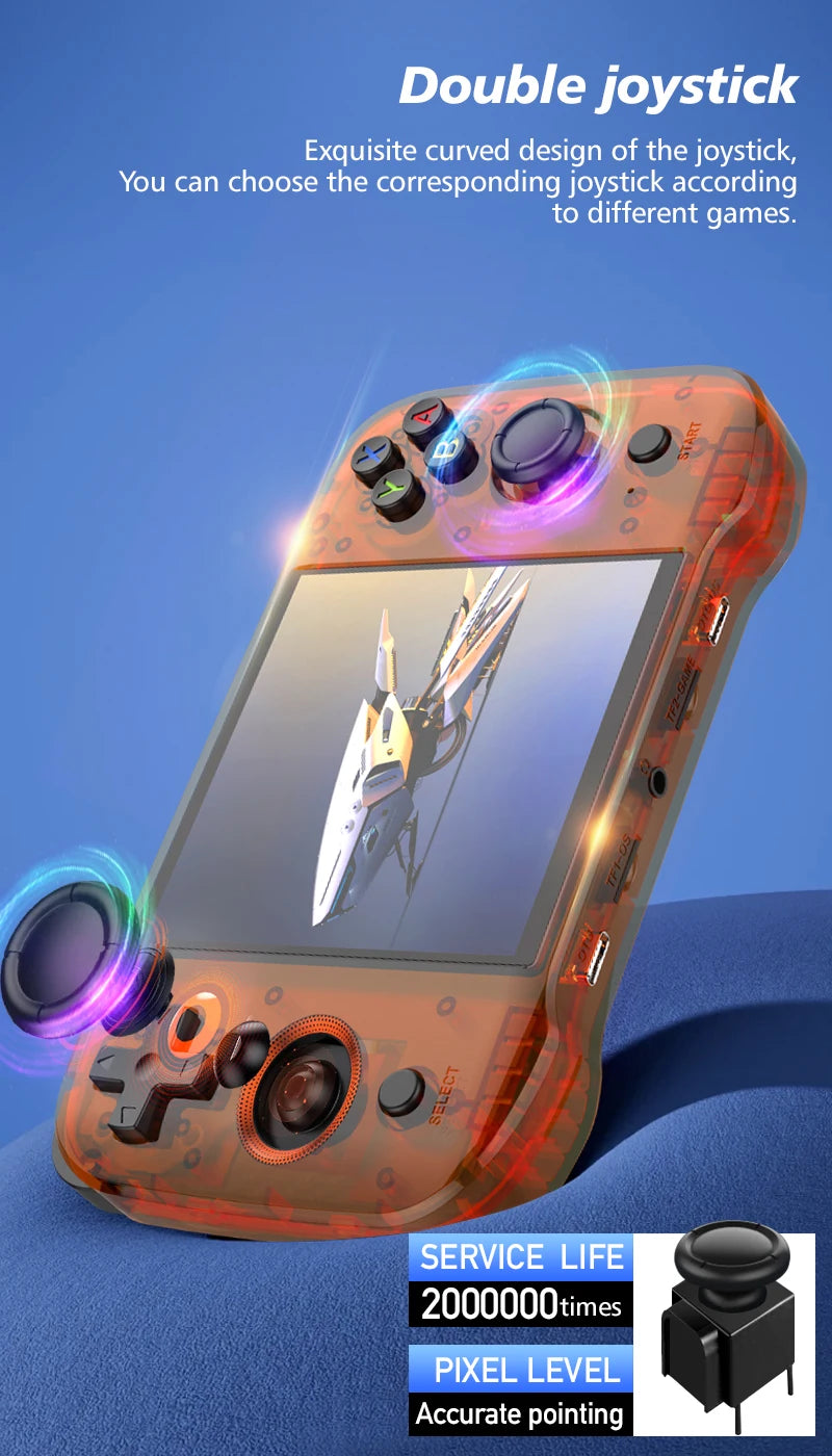 R46S Retro Handheld Game Console Linux System 4.0inch IPS Screen RK3566
