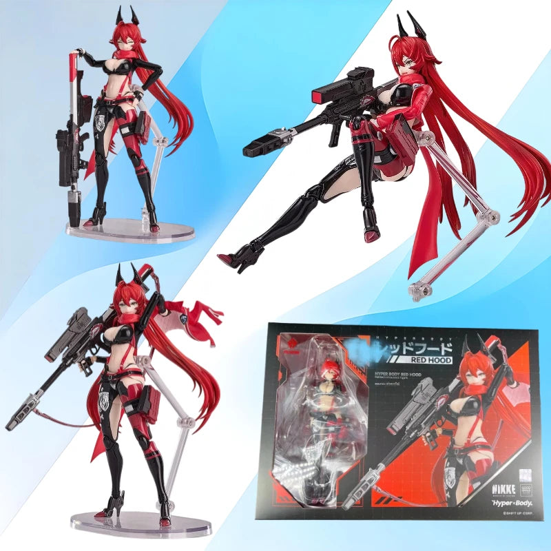 In Stock: NIKKE GSC Hyper Body Figure: The Goddess of Victory - Hyper Body Red Hood Anime Figure, Original Boxed Model, Gift Toy