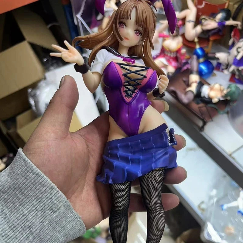 New Kuzuhara Usagi Bunny Girl Figure PVC Black Stockings Pleated Skirt High-Detail Action Figure Model Collectible Toys Gifts
