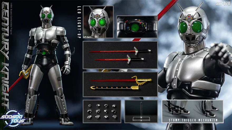 New Stock Soosootoys SST-070 SST-071 1/6 Scale Masked Rider Black Shadow Moon  Drama 12-inch Full Set Action Figure Soldier Toys