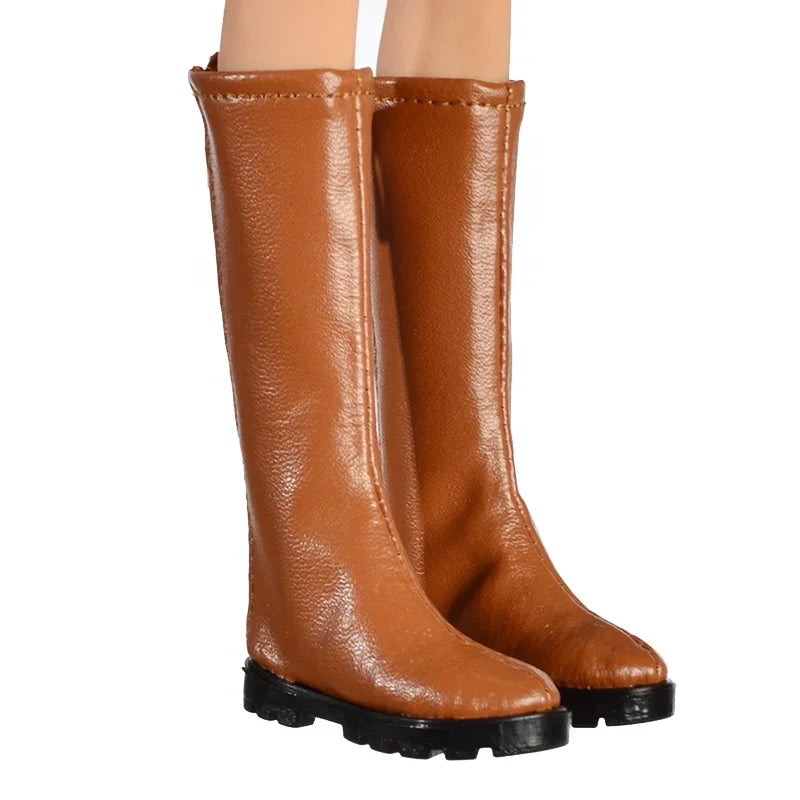 1/6 Scale Sexy Leather Fat Shoes Sandal Women Wedges High Heels Shoes Model for TBLeague Phicen S28A 29B S38A S39B S42 S43 Body