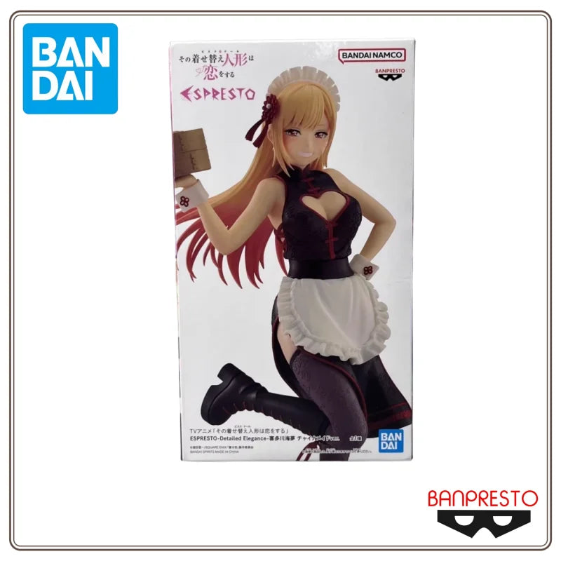 New BANDAI Genuine Model BANPRESTO ESPRESTO My Dress-Up Darling 23cm Kitagawa Marin Inui Sasuka China Maid Figure Anime Figurine