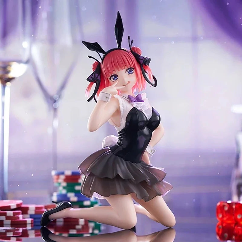 Anime Die Quintessenz Quintuplets Actionfiguren Nakano Nino Figur Katze Nakano Miku Figur Modell 12cm PVC Desktop Niedliche Spielzeuge