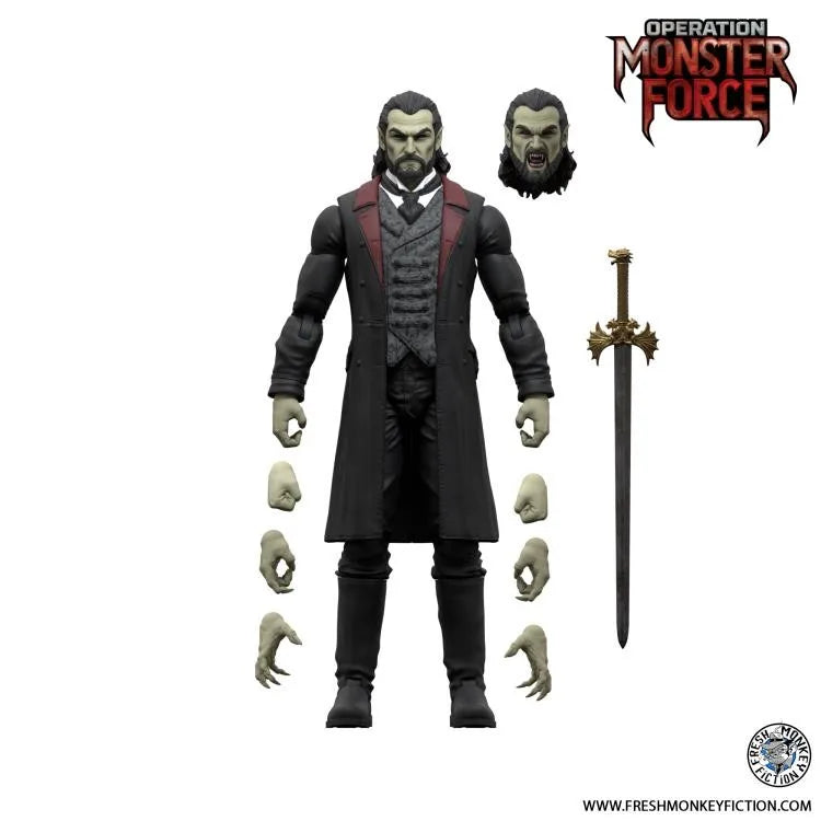 1/12 Fresh Monkey Fiction Declan Van Helsing Forgotten King Action Figure Operation: Monster Force Bbts Exclusive Model Toys