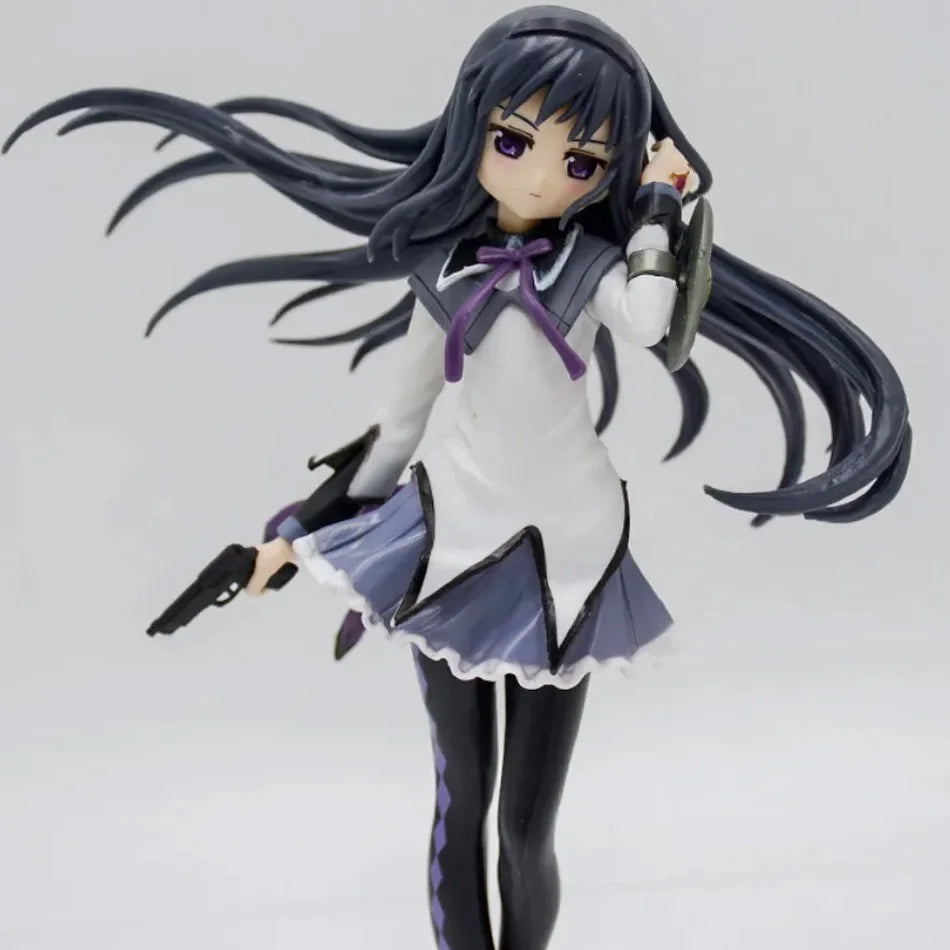 Anime Puella Magi Madoka Magica Figure 17cm Akemi Homura Action Figural Pvc Model Kawaii Decoration Doll Kids Toys