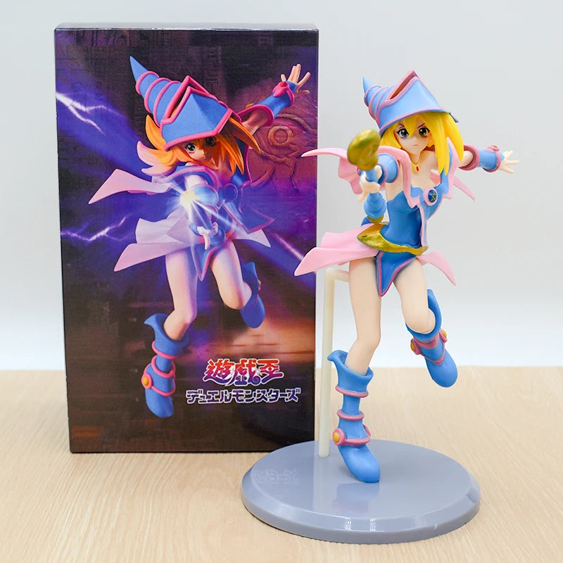 27cm Raa no Yokushinryuu Anime Figure Yu-Gi-Oh! Duel Monsters Yami Yugi Action Figure Dark Magician Girl Figurine Model Doll Toy