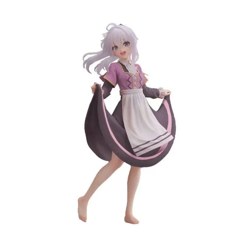 Taito Ilyina Magic Wand Baozitou Action Figure - Beautiful Young Girl in Sakura Kimono Jing Pin Garage Kit Collectible Toy