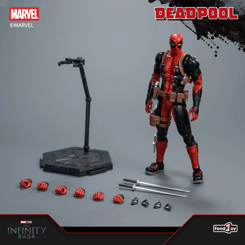 New Fondjoy Deadpool Assembled Model 1/12 Action Figure Movie Characters Collectible Model  PVC Model Toys Boys Birthday Gifts