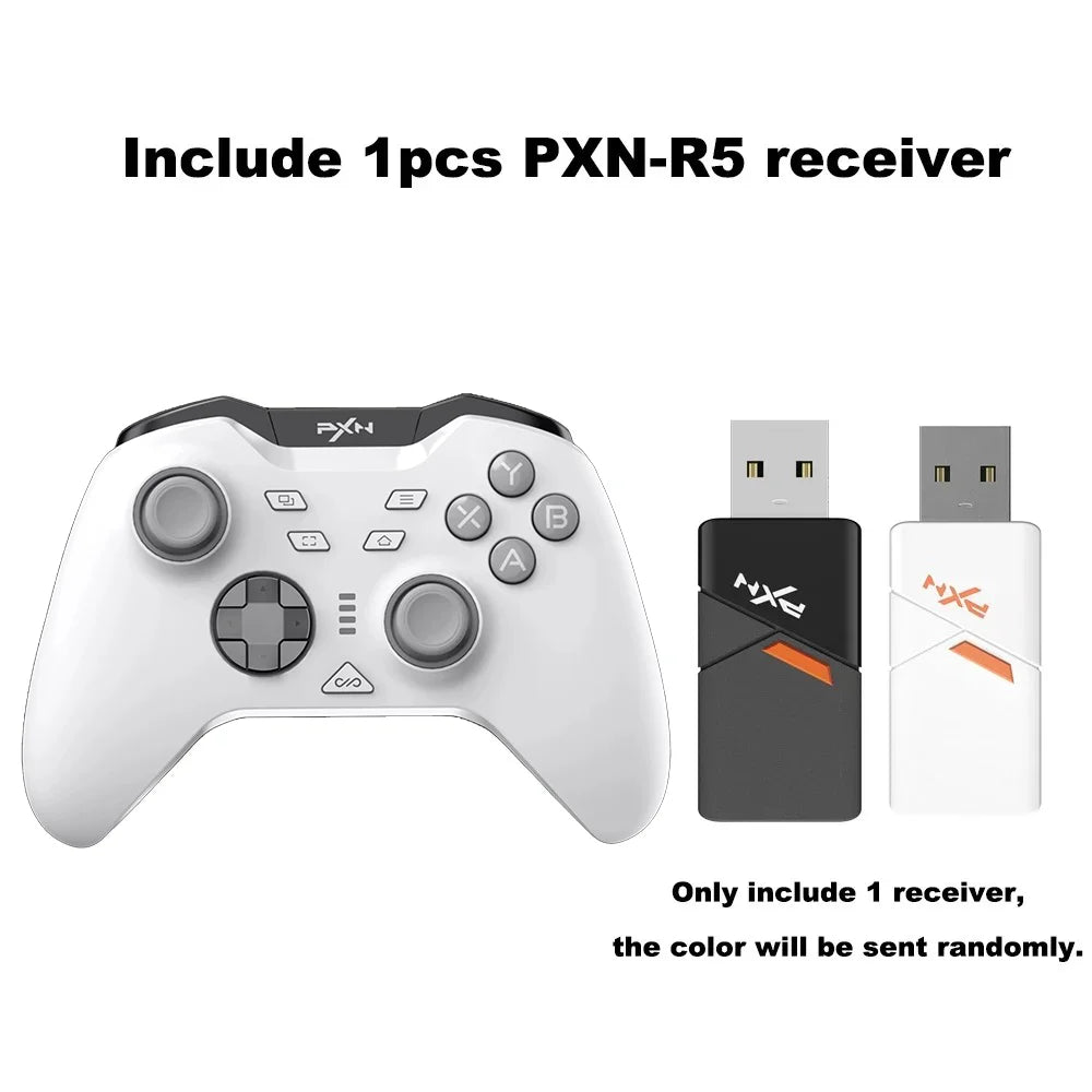 PXN P5 Bluetooth Gamepad 1000Hz Hall Trigger Rocker Tri-Mode Long Battery Life Ergonomics Flagship For Switch PC Android IOS