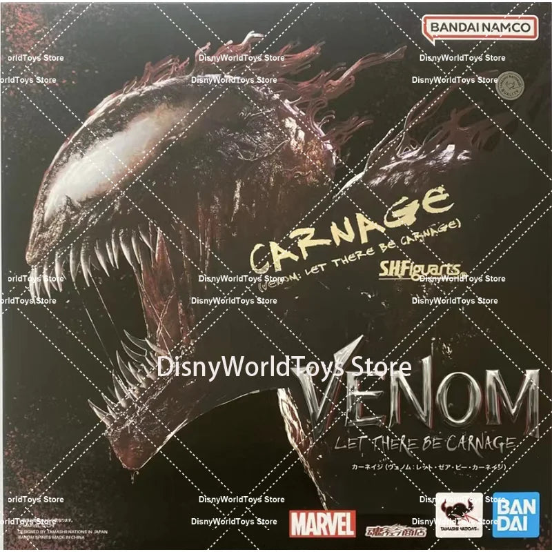 100% Original BANDAI S.H.Figuarts SHF Venom Let There Be Carnage In Stock Anime Action Collection Figures Model Toys