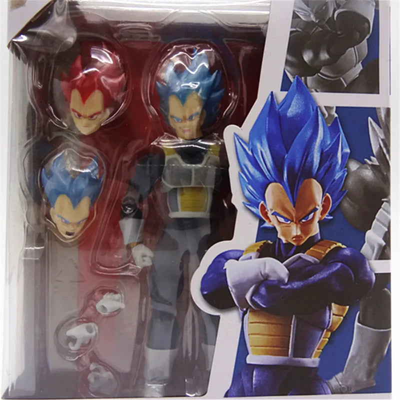 16cm Dragon Ball GT Goku Vegeta Super Saiyan 4 Anime Figure Model Statue Boys Collection Desktop Decoration Ornament Toys Gifts