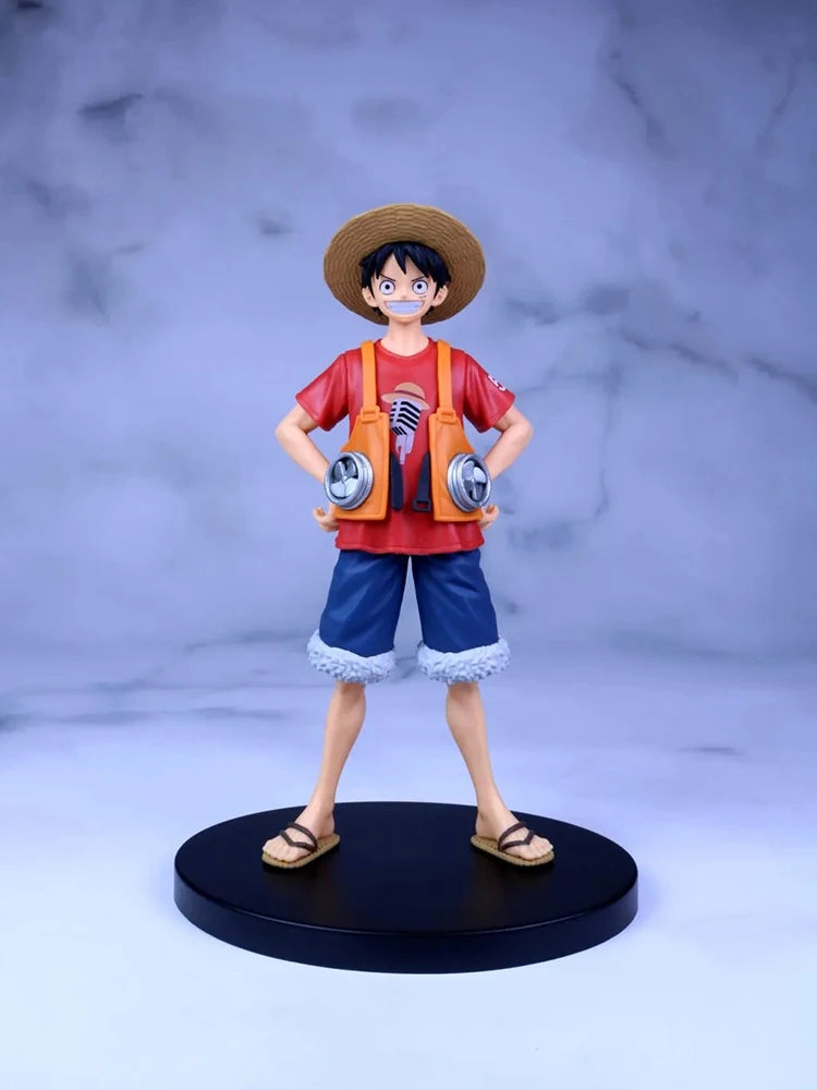 Anime One Piece Film RED DXF The Grandline Men Monkey D Luffy PVC Actionfigur Sammlermodell Spielzeug