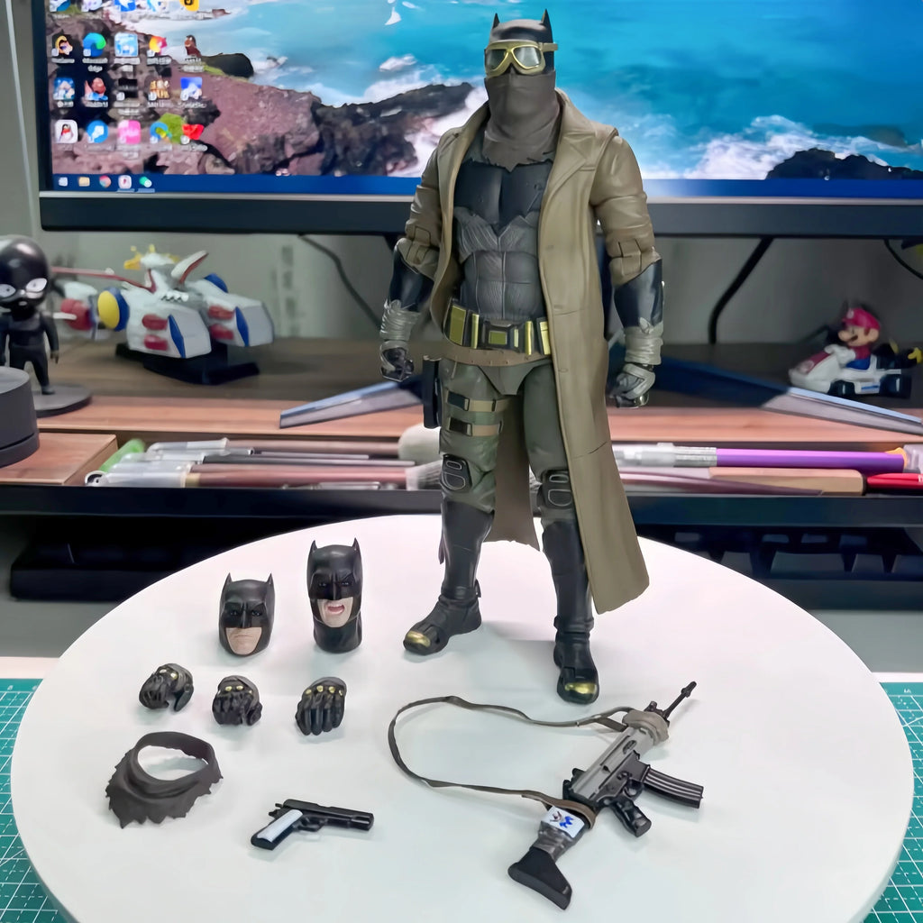 Original Fondjoy 1/9 Knightmare Batman Figure Nightmare Desert Batman Figures Zack Snyder'S Comics The Dark Knight Customized