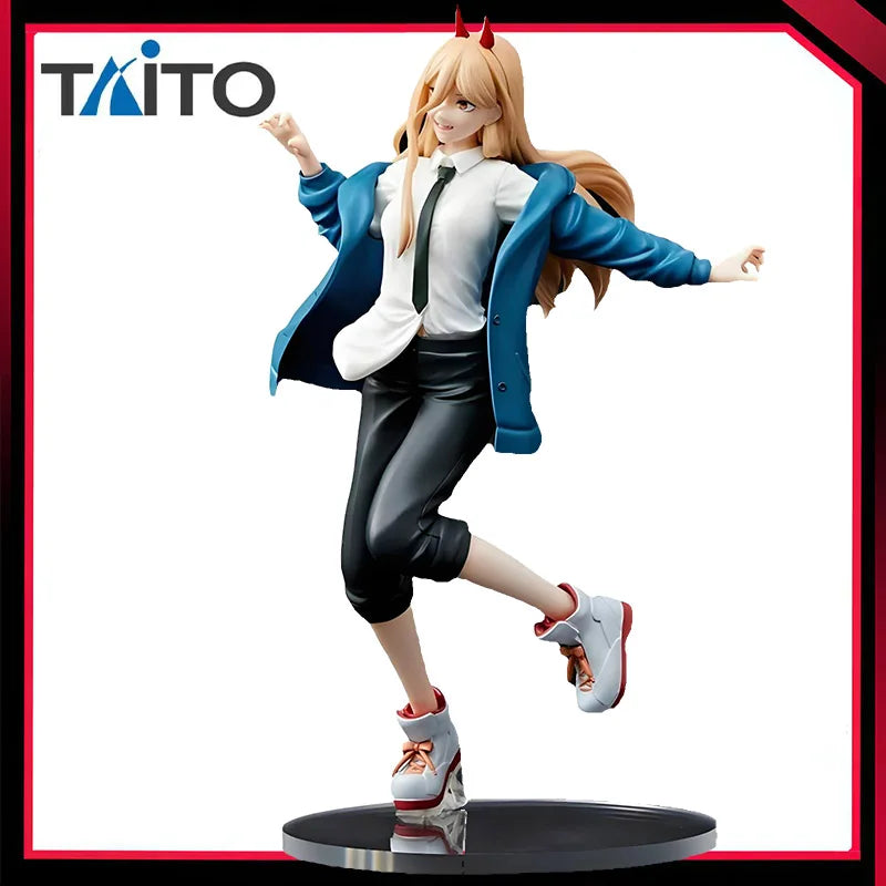 TAiTO Original Genuine Chainsaw Man 18cm Power 22cm Action Figure Adult Collection Model Doll Toys Boy Statue Ornament in Stock