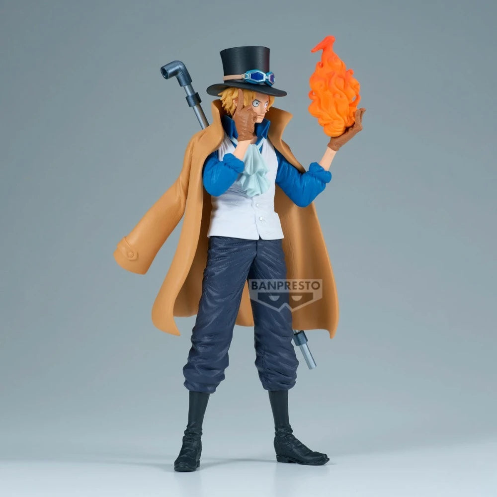 In Stock Bandai Original Genuine Banpresto Anime One Piece King of Artist Sabo 23cm Collections Model Toy Figures Birthday Gift