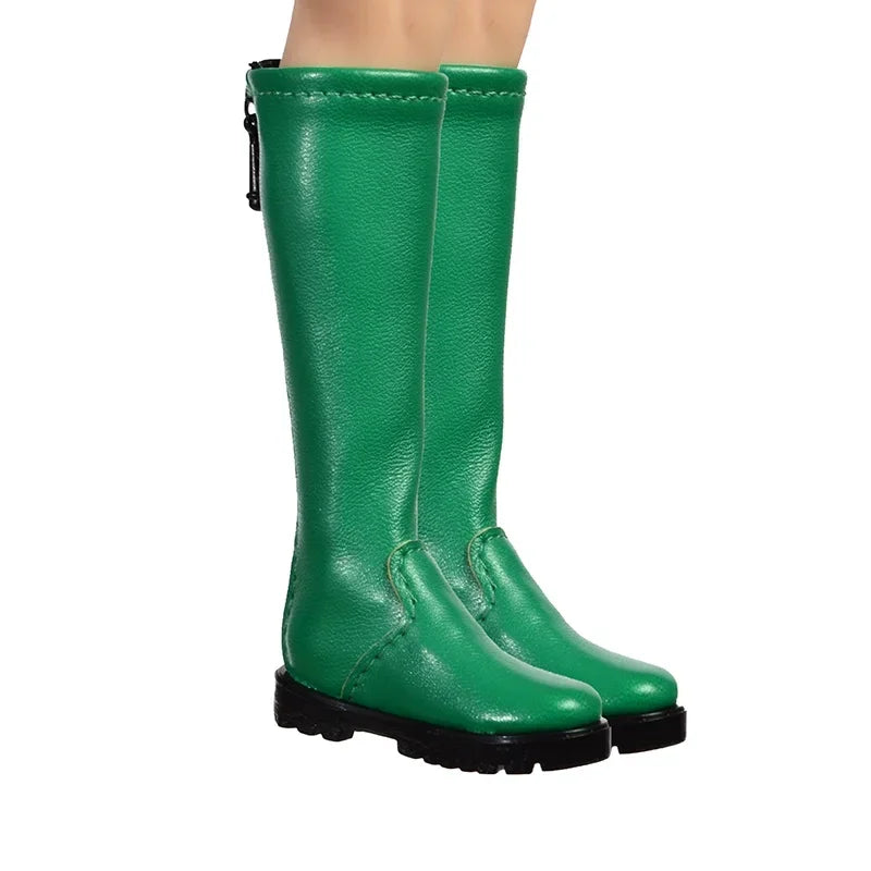 1/6 Scale Sexy Leather Fat Shoes Sandal Women Wedges High Heels Shoes Model for TBLeague Phicen S28A 29B S38A S39B S42 S43 Body