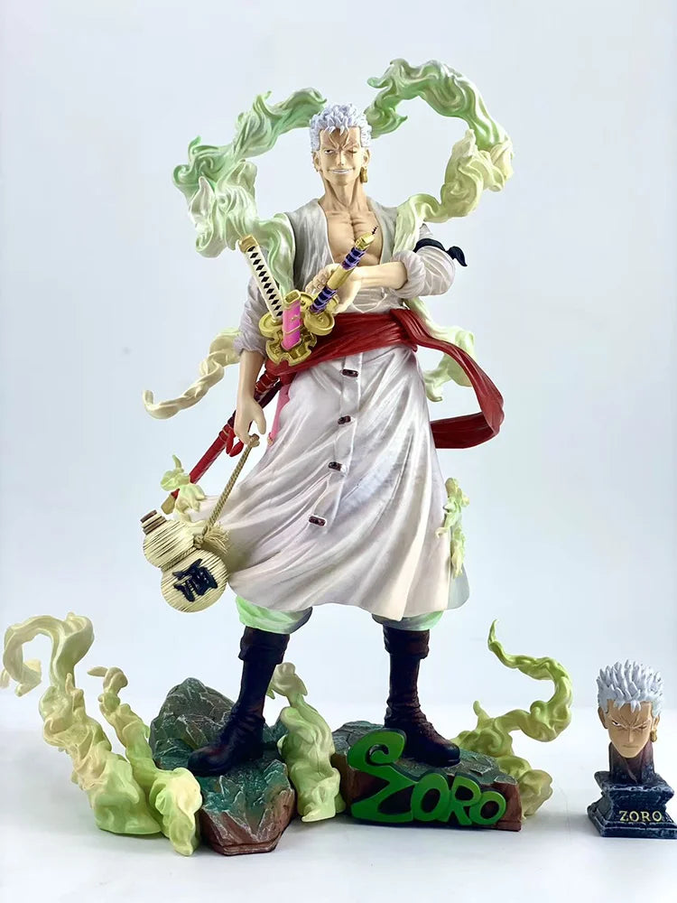 In Stock 28cm Fit Nika Zoro One Piece Anime Figure Collectible Model Statue Desktop Decoration Pvc Figurine Gifts Pvc Statue