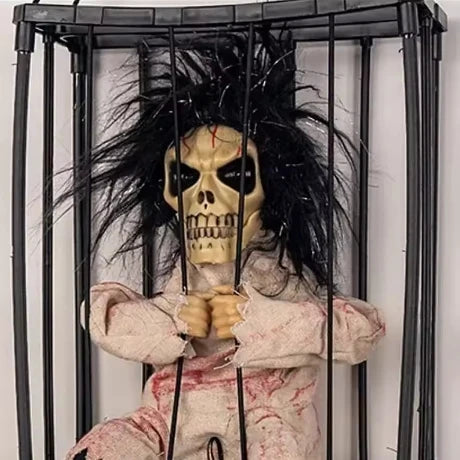 Halloween Hanging Ghost Toys Halloween Style Horror Decoration Scary Prisoner Cages Decoration Prop Home Indoor Outdoor Decor