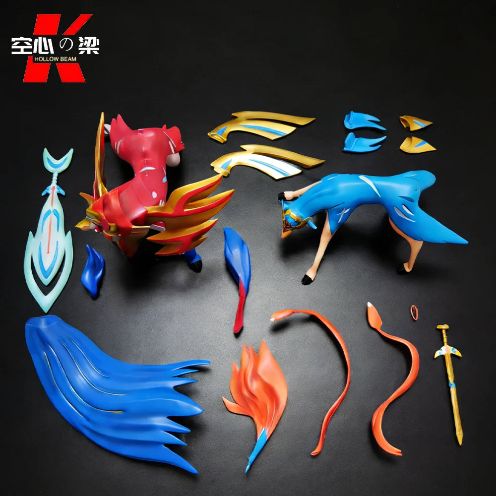 [1/20 Scale World] Zacian & Zamazenta Cang Xiang & Zang Marante A legendary elf full of mysteries Toy Figure Decoration