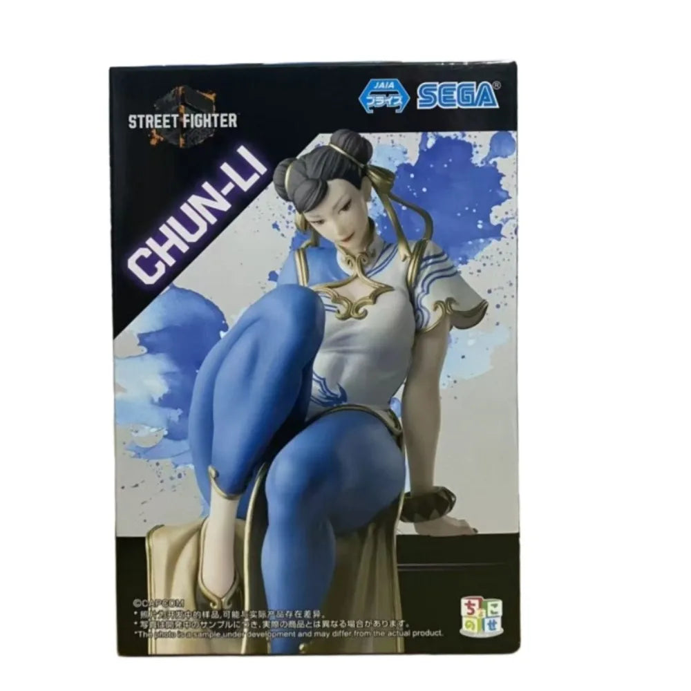 SEGA Genuine PM Street Fighter 6 Chun-Li Figure Two-dimensional Model Peripheral Desktop Ornaments Statue Collectibles Gifts