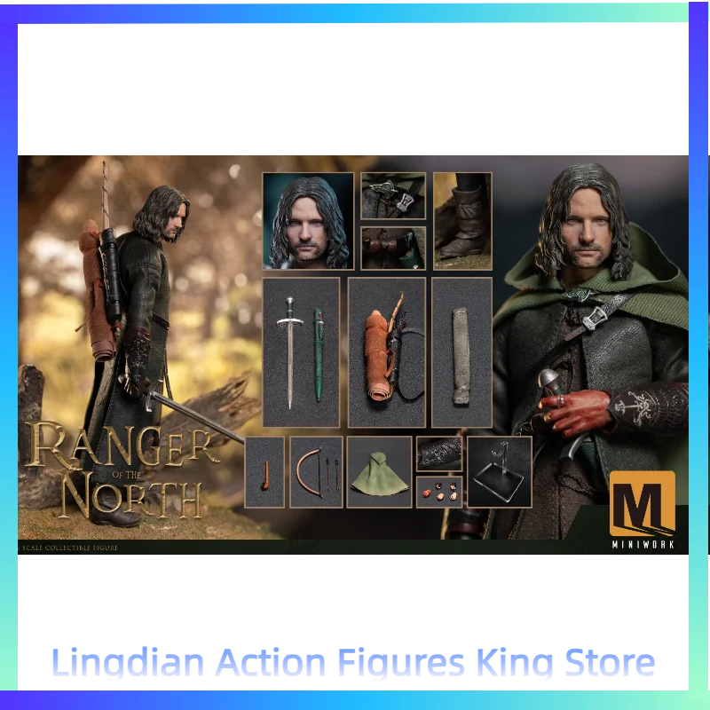 In Stock Miniwork 1/12 Northern Ranger Aragorn MW-001 Animation Character Model Action Figure Toy Collection Gift