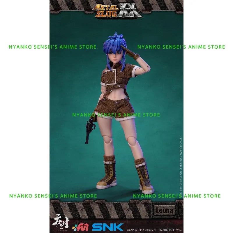 In Stock Tunshi Studio Leona Heidern The King of Fighters TS-012 Metal Slug Fabric Outfit Action Figure Anime Model Trendy Toys