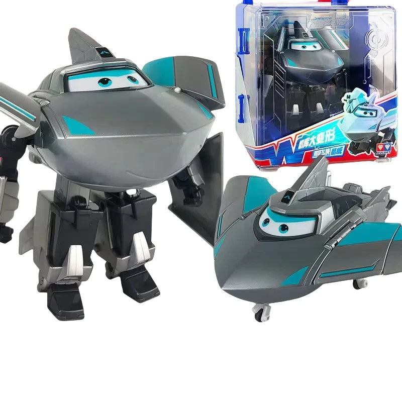 Hot New Super Wings Large Transformation Anime Transformation Flat Robot Action Character Transformation Toy Children'S Gift