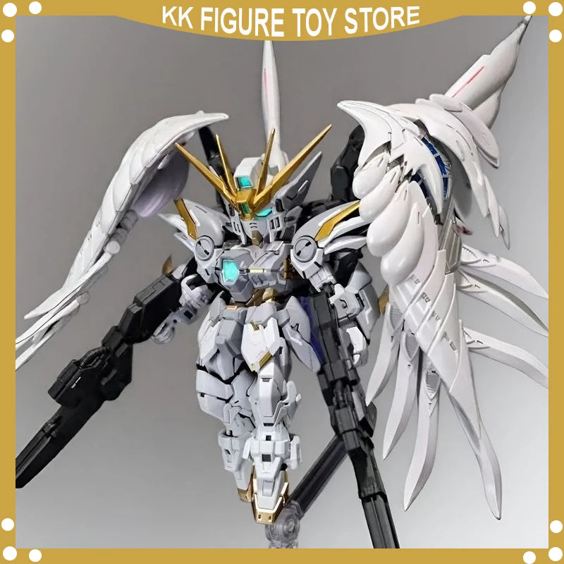 GL MODEL MGSD Wing Snow White  Xxxg-00ysw  Assembly Model Kit Wing Zero EW XXXG-00W0 Robot Action Figure Plastic Model Kits Toys
