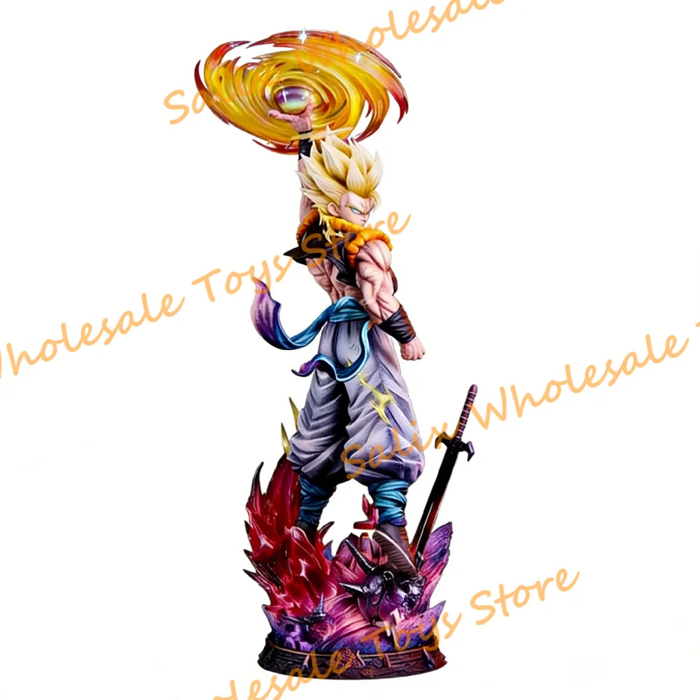 In Stock JT Statue 45cm Dragon Ball Gogeta GK Statue Figure Super Saiyan Anime Figure Pvc Statue Collection Model Gifts Toy