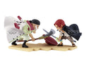Bandai Original Banpresto Anime One Piece WCF Edward Newgate VS Shanks PVC Action Figure Collectable Model Toys