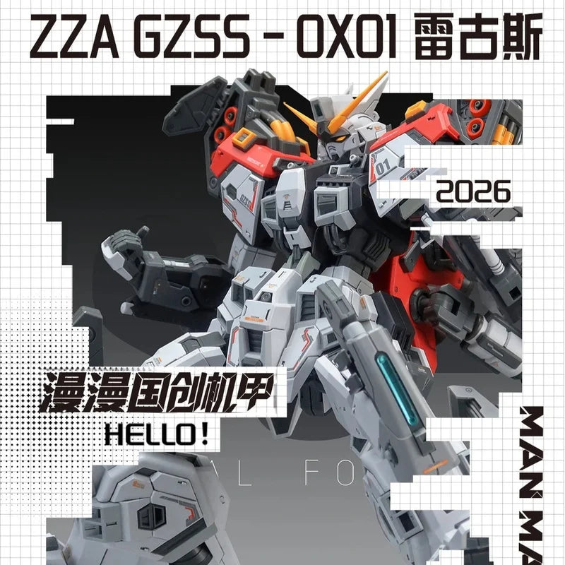 【IN STOCK】ZZA REGUS GZSS-OX-001 Captain Mobile Suit Assembly Plastic Model Kit Collectible Mecha Figure For Hobby Enthusiasts