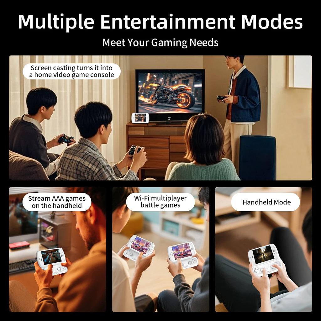 ANBERNIC RG Slide Video Handheld Game Console 4.7" LTPS In-Cell Screen Android 5000mAh Supports WIFI FOTA 1080p-DP Out Streaming